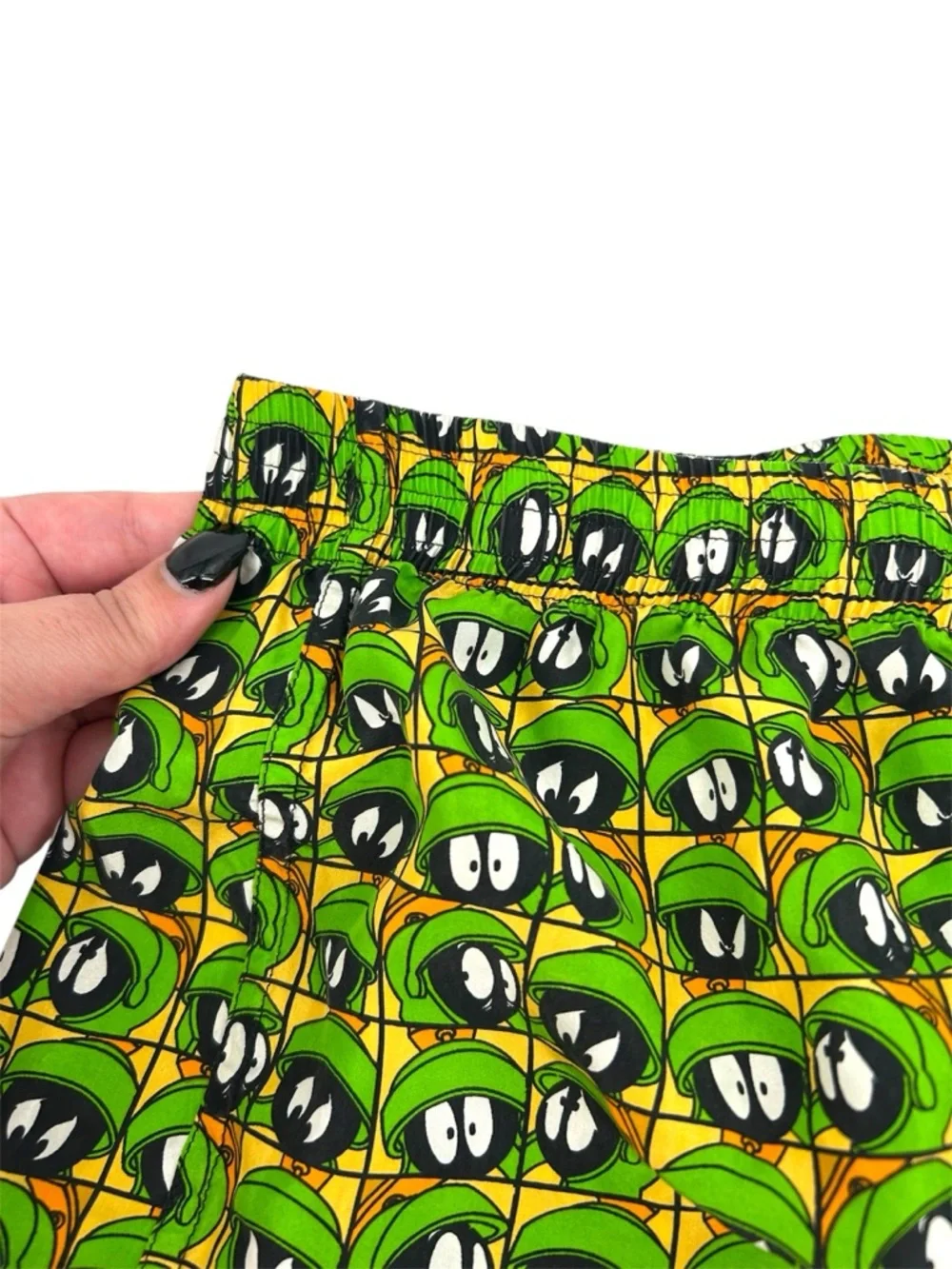 NWOT Vtg 90s Warner Bros. Store Looney Tunes Marvin The Martian Silk Boxers XL